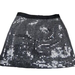 Mark. silver sequin skirt size- s/p - see description